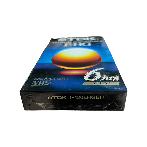 TDK Extra High Grade T-120 EHG 6 Hour Blank VHS Tape Sealed - Picture 3 of 8